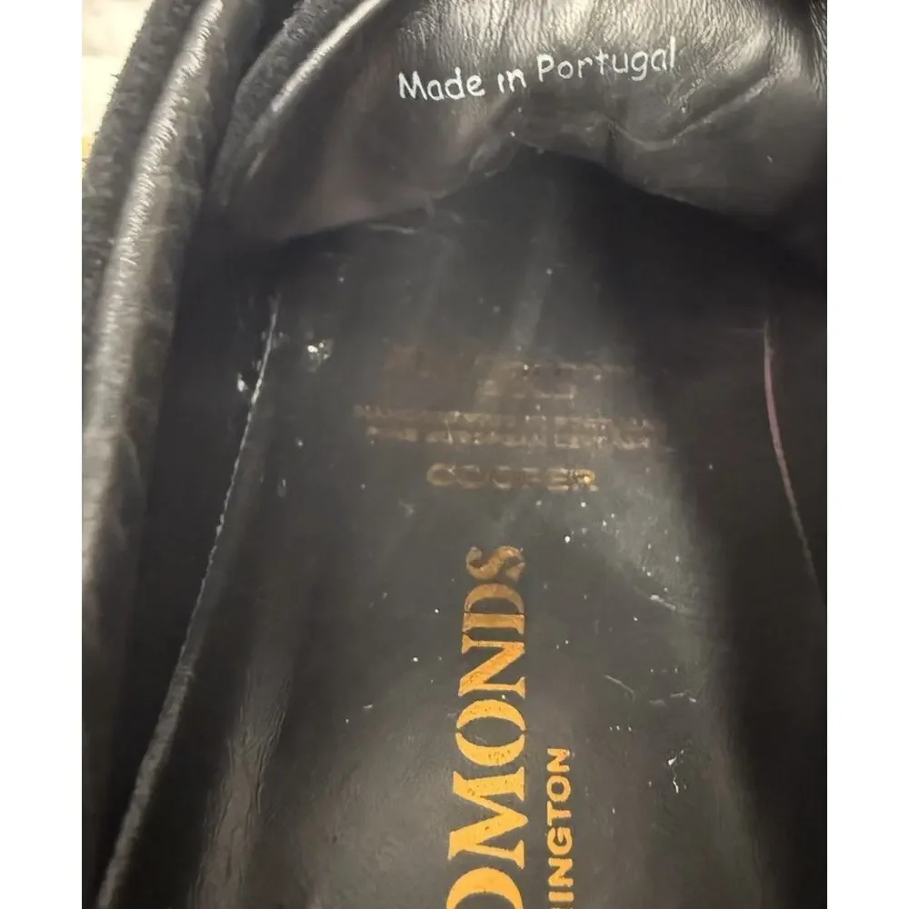 Allen Edmonds "Cooper" sneakers suede leather Men’s Size 8.5 D Black Handcrafted - Picture 5 of 15